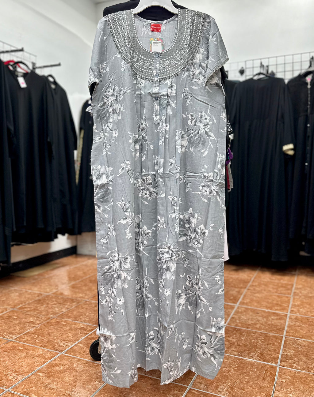 Ultra Soft Cotton Blend Short Sleeve Maxi Nightgown