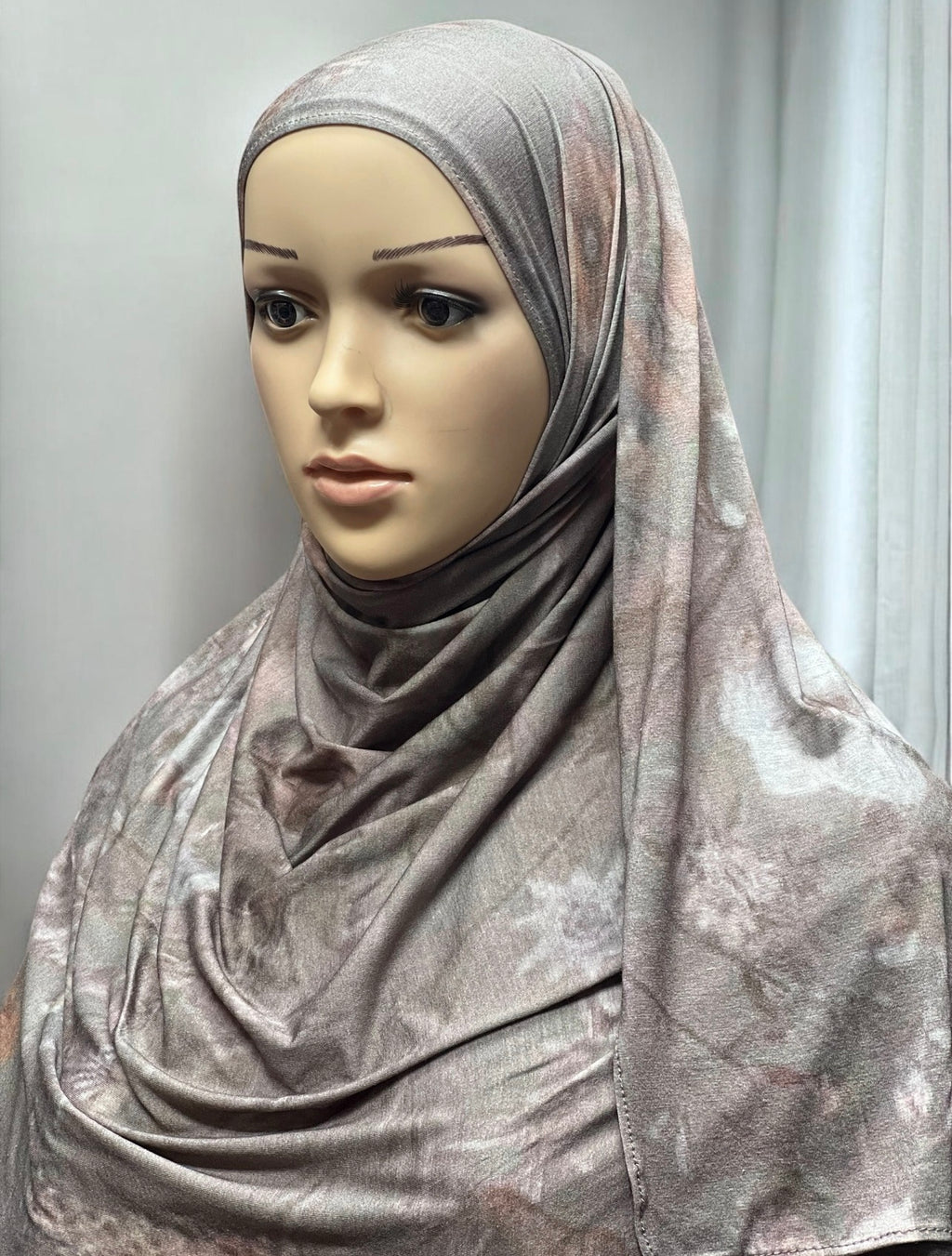 Printed Jersey Hijab - Memory