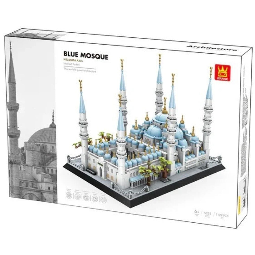 Blue Mosque Building Block Turkey Istanbul Famous Architecture - 1129 pcs
