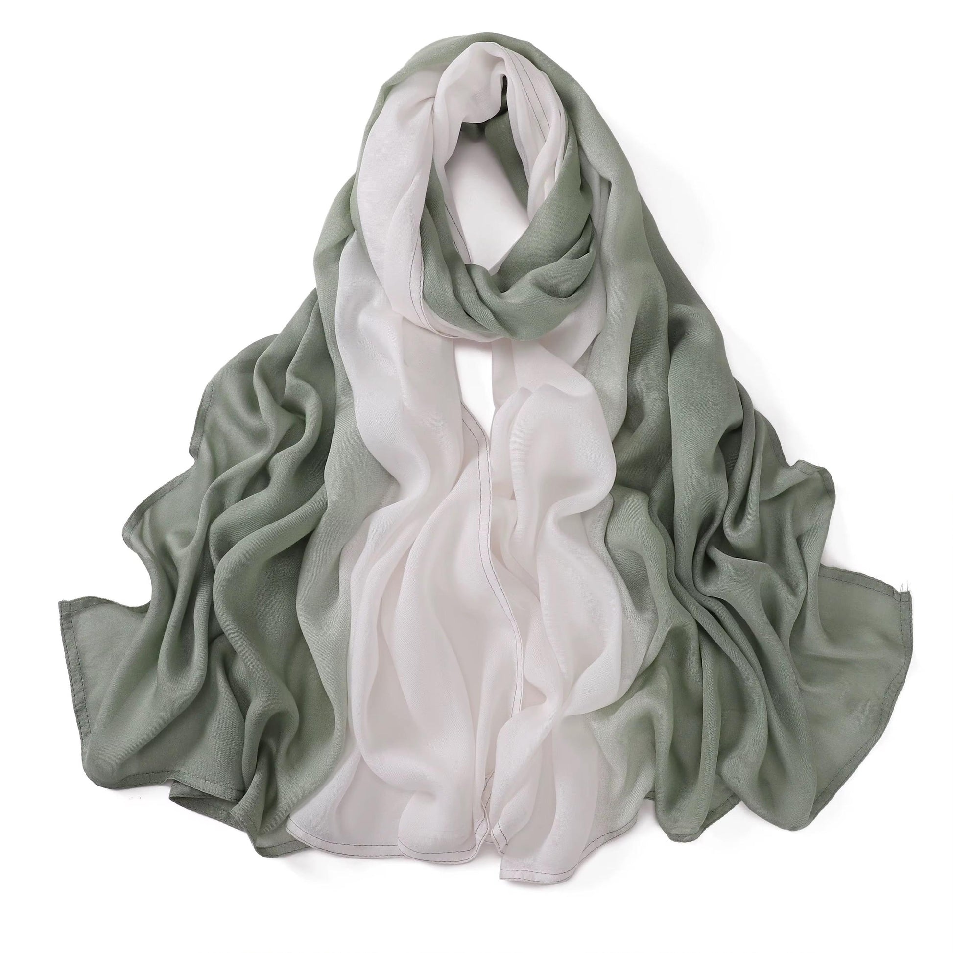 Ombré Modal Hijab - Matcha