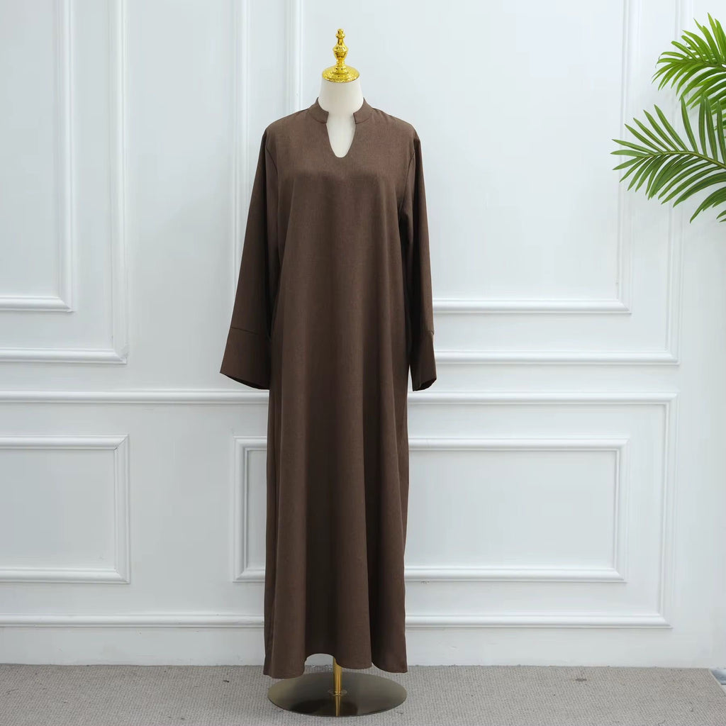 Women’s One Piece Everyday Abaya with Pockets - 4 colors