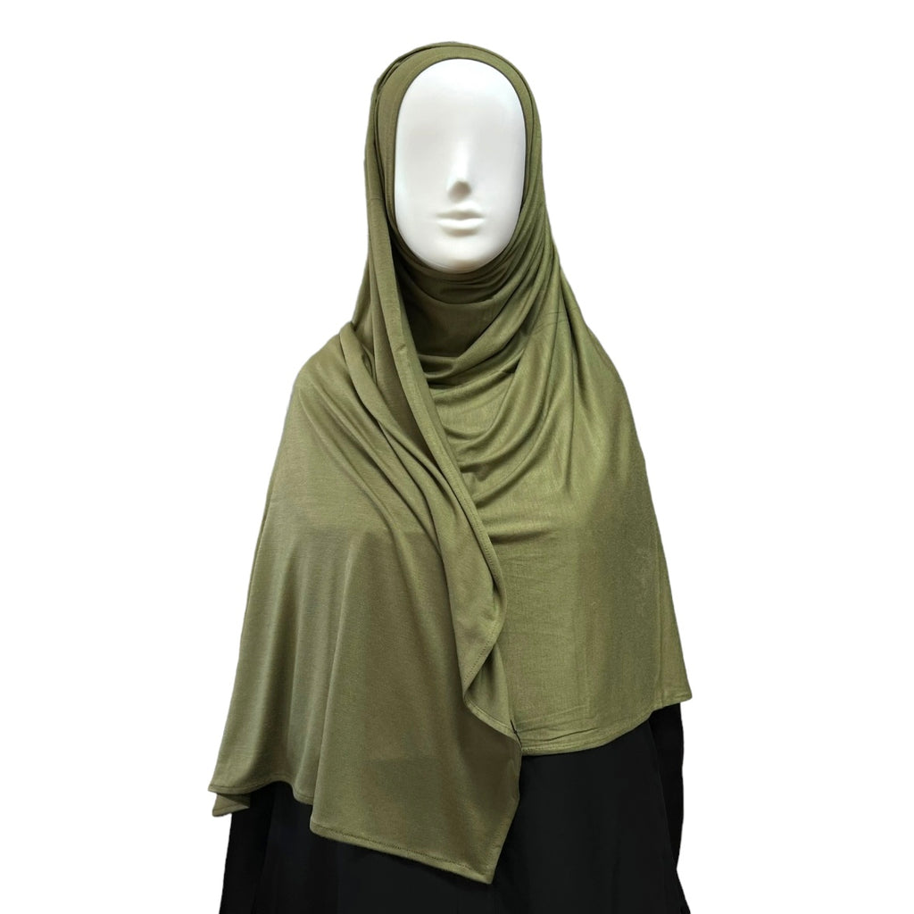Large Instant Jersey Hijab - Matcha