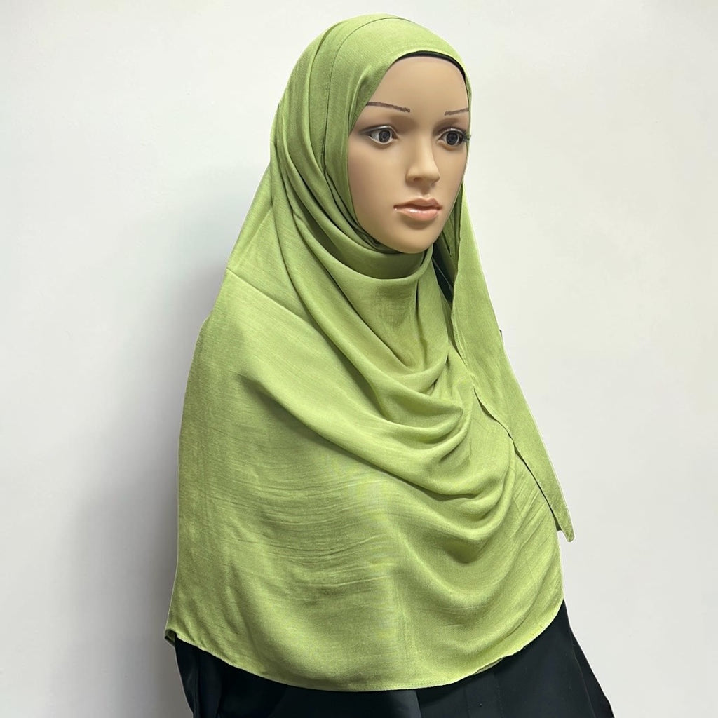 Matcha Standard Modal Hijab – Soft Non-Slip Muslim Hijab Scarf | All-Day Comfort
