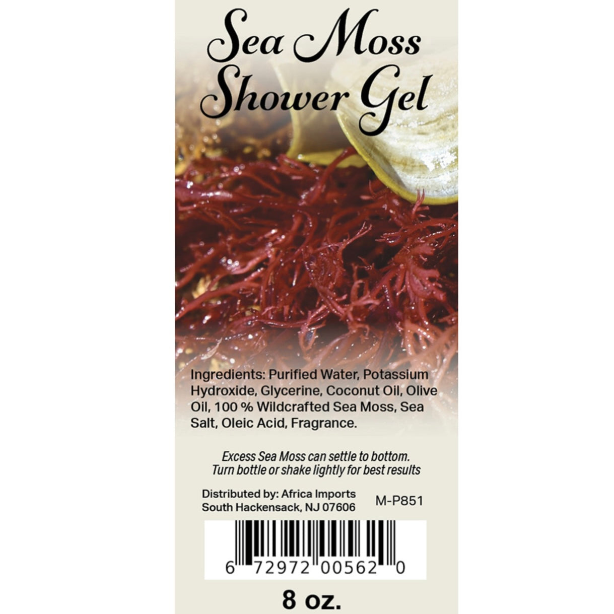 Healing & Moisturizing Sea Moss Body Wash - 8 oz.