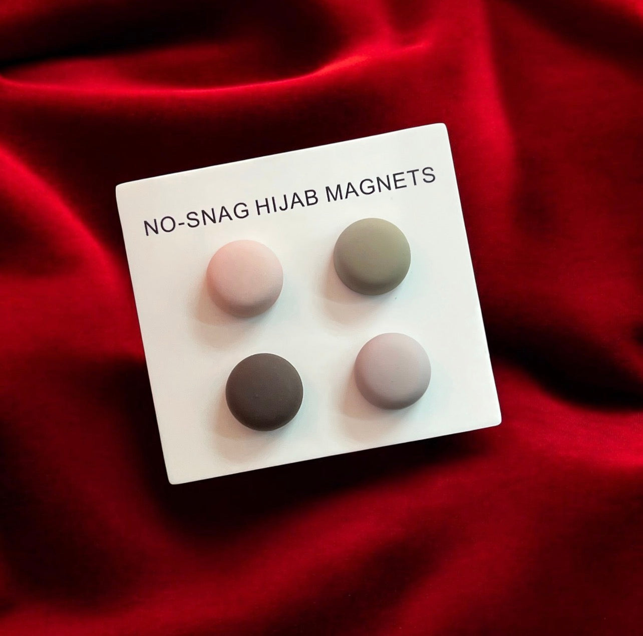4 Pair Magnet Hijab Pins - Pink Neutrals