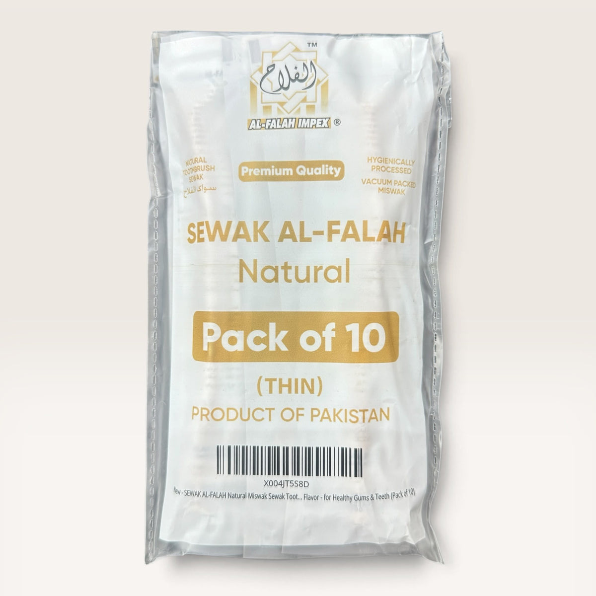 Al-Falah Natural Miswak Sticks | Sewak Toothbrush (THIN)