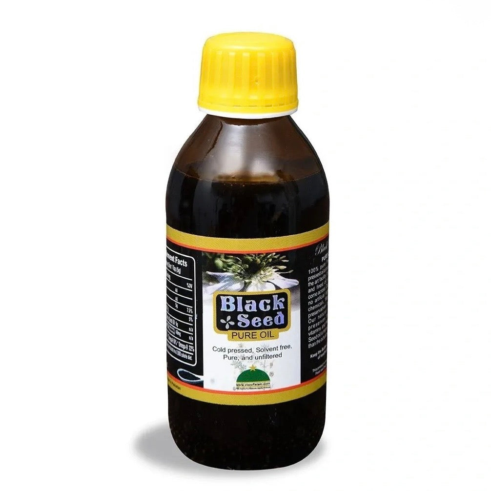 Black Seed Pure Oil Cold Pressed Solvent Free Pure and Unfiltered - 4 oz