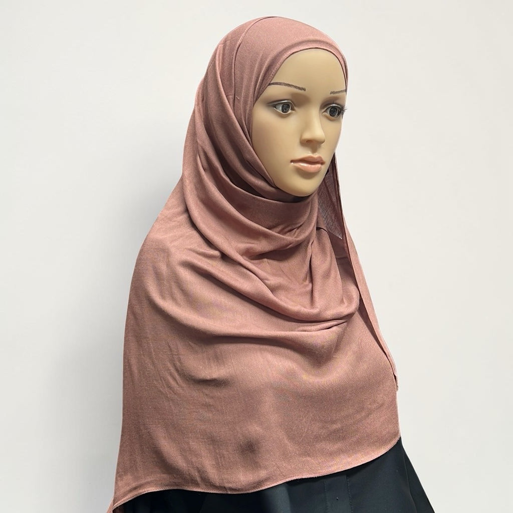 Chestnut Standard Modal Hijab – Soft Non-Slip Muslim Hijab Scarf | All-Day Comfort