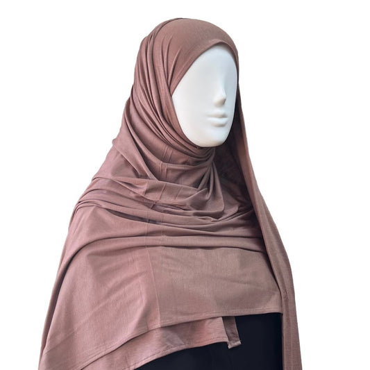 Large Jersey Hijab - Mocha