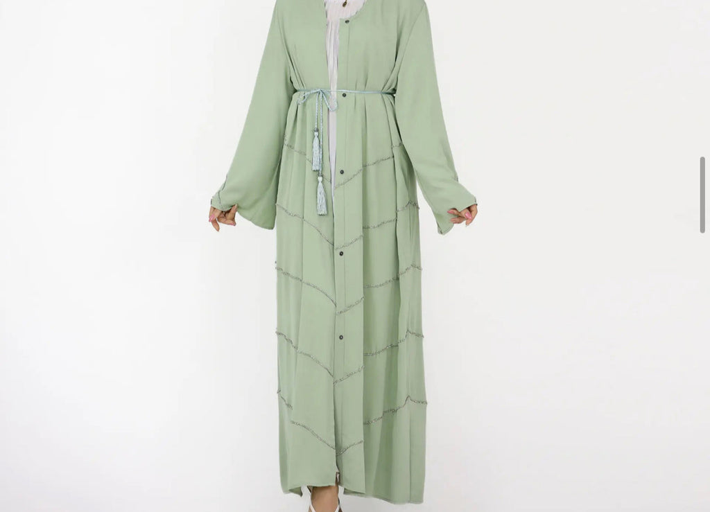 Rhinestone Abaya