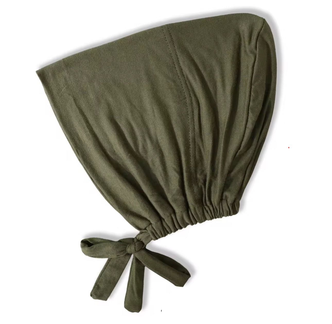 Full Tie-Back Hijab Undercap - Army Green