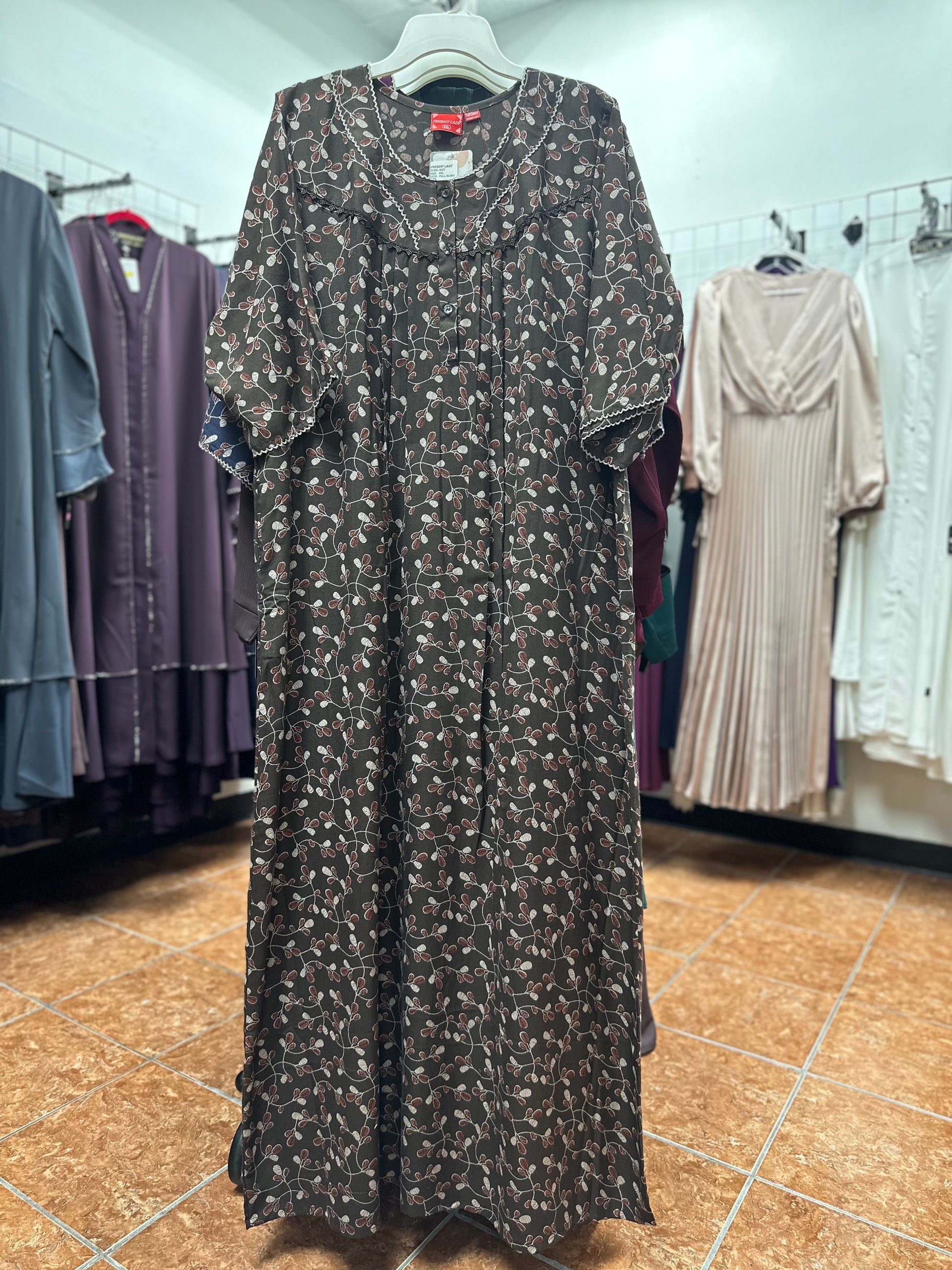 3/4 Sleeve Alpine Maxi Gown