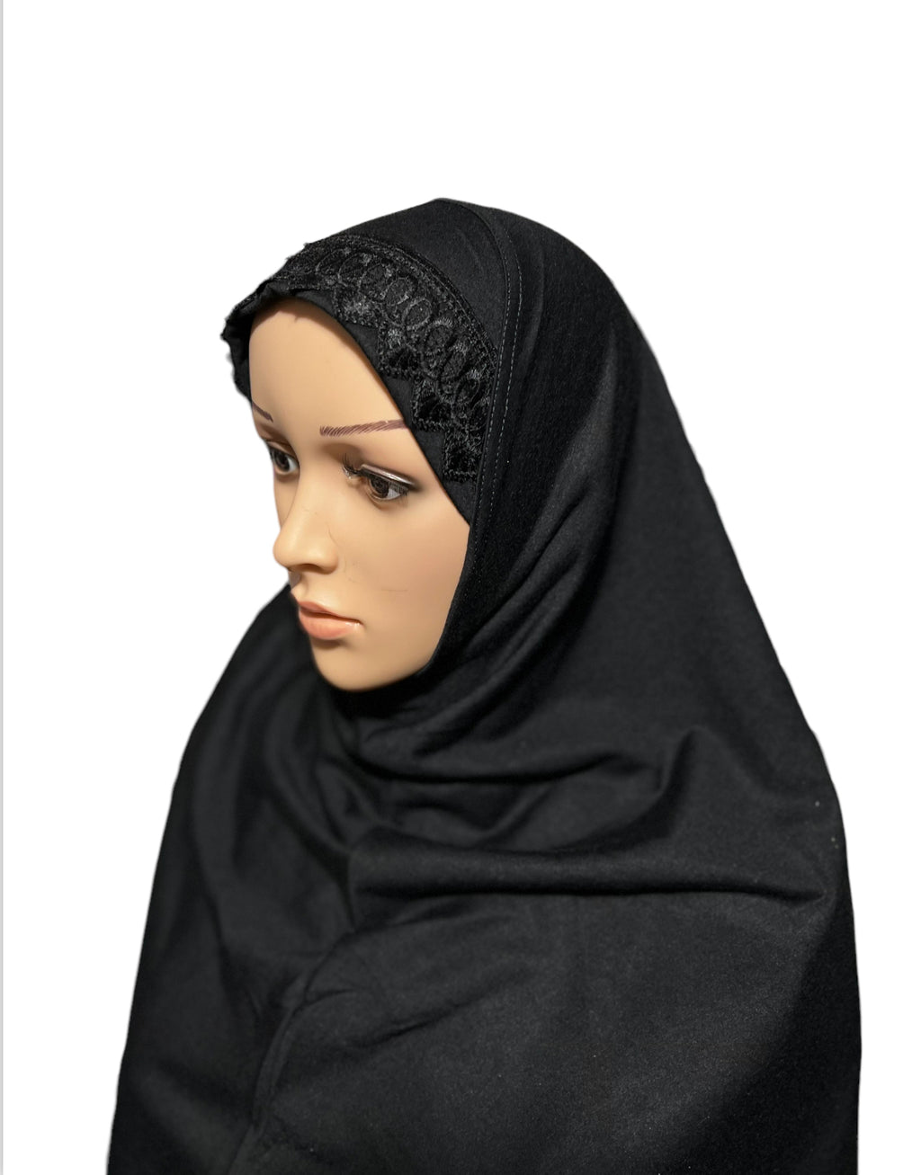100% Cotton XL Amira Hijab - Black