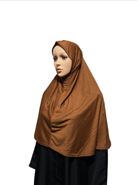 100% Cotton XL Amira Hijab - Chestnut