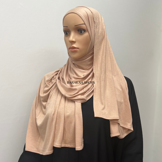 Small Jersey Hijab - Beige