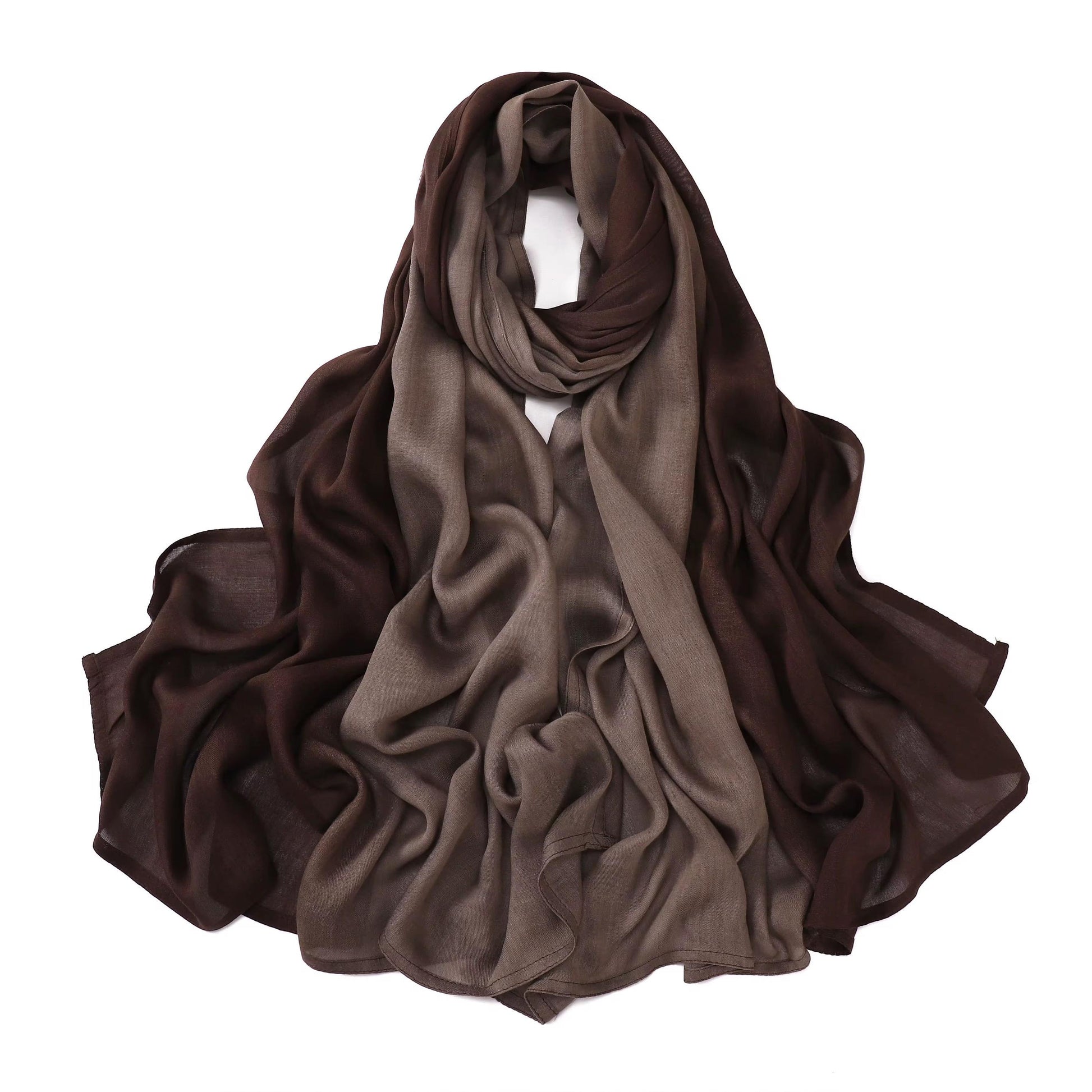 Ombré Modal Hijab - Espresso