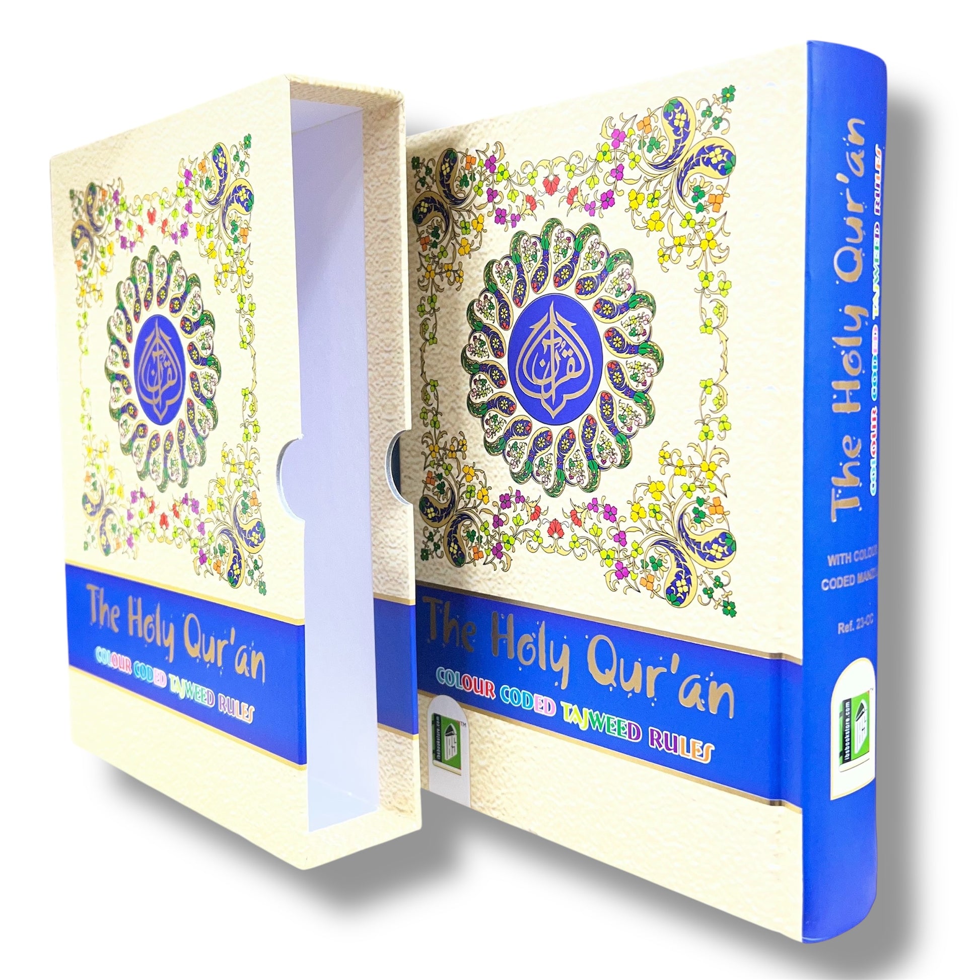 13 Line IndoPak Script Quran with Color Coded Tajweed & Storage Case – Standard