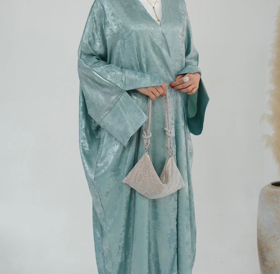 Metallic Open Abayas - 4 Colors