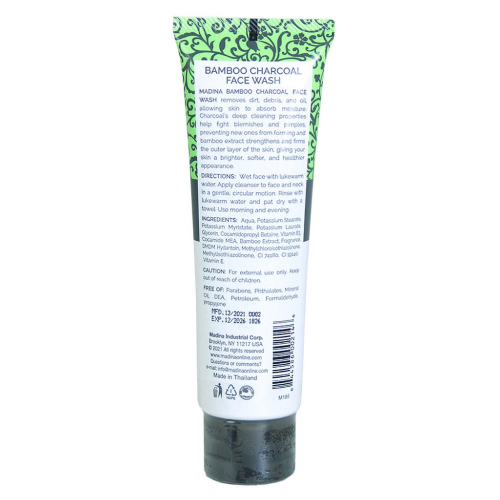 Bamboo Charcoal Face Wash - 100 mL