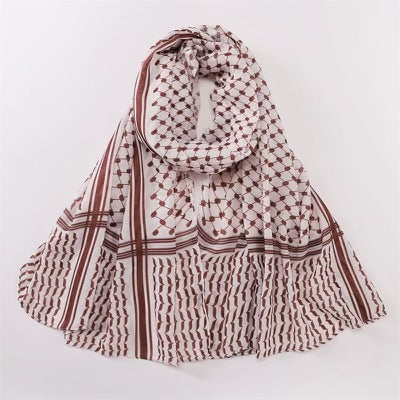 Modal Kuffiyeh Hijab - Brown