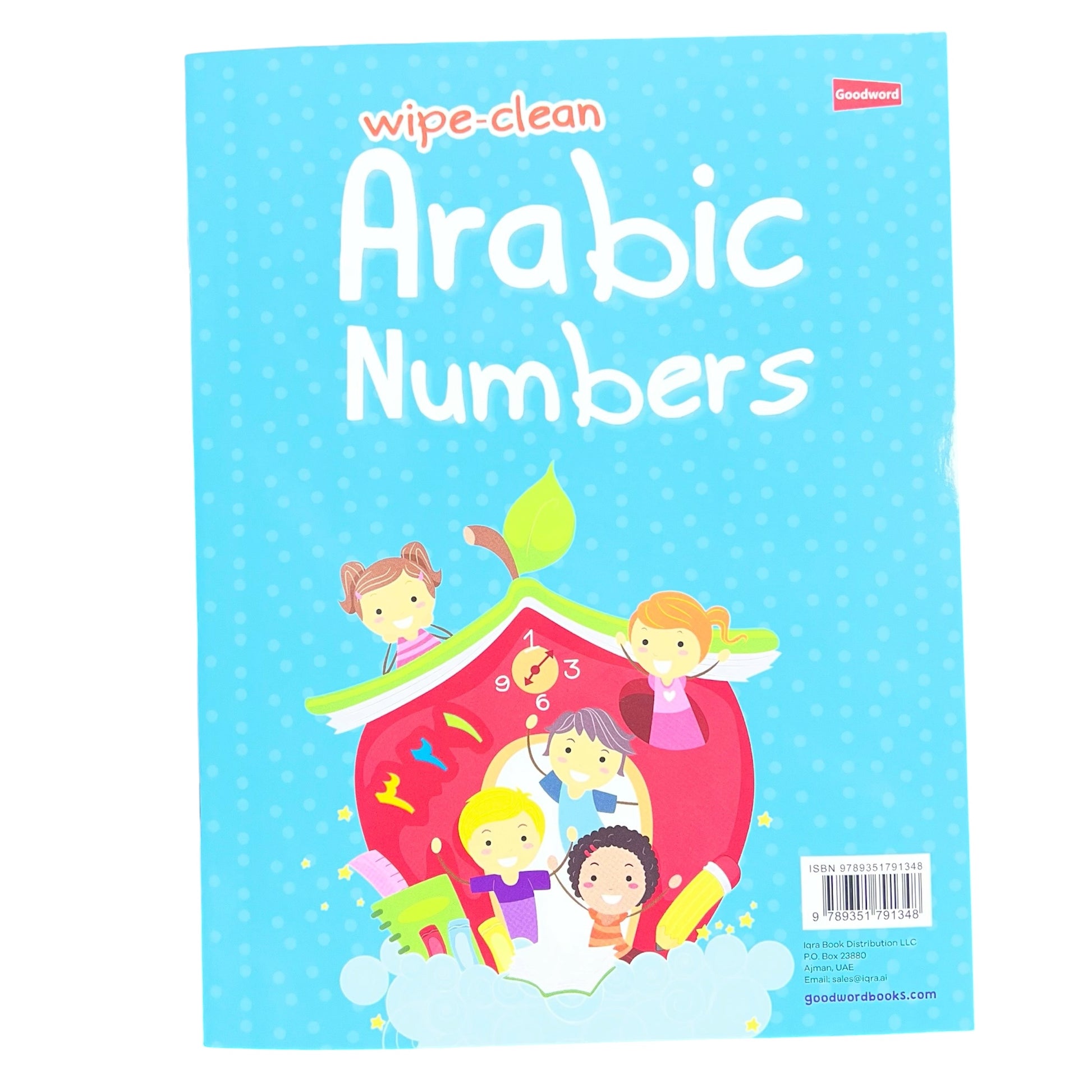 Wipe-Clean Arabic Numbers Kids Activity Book