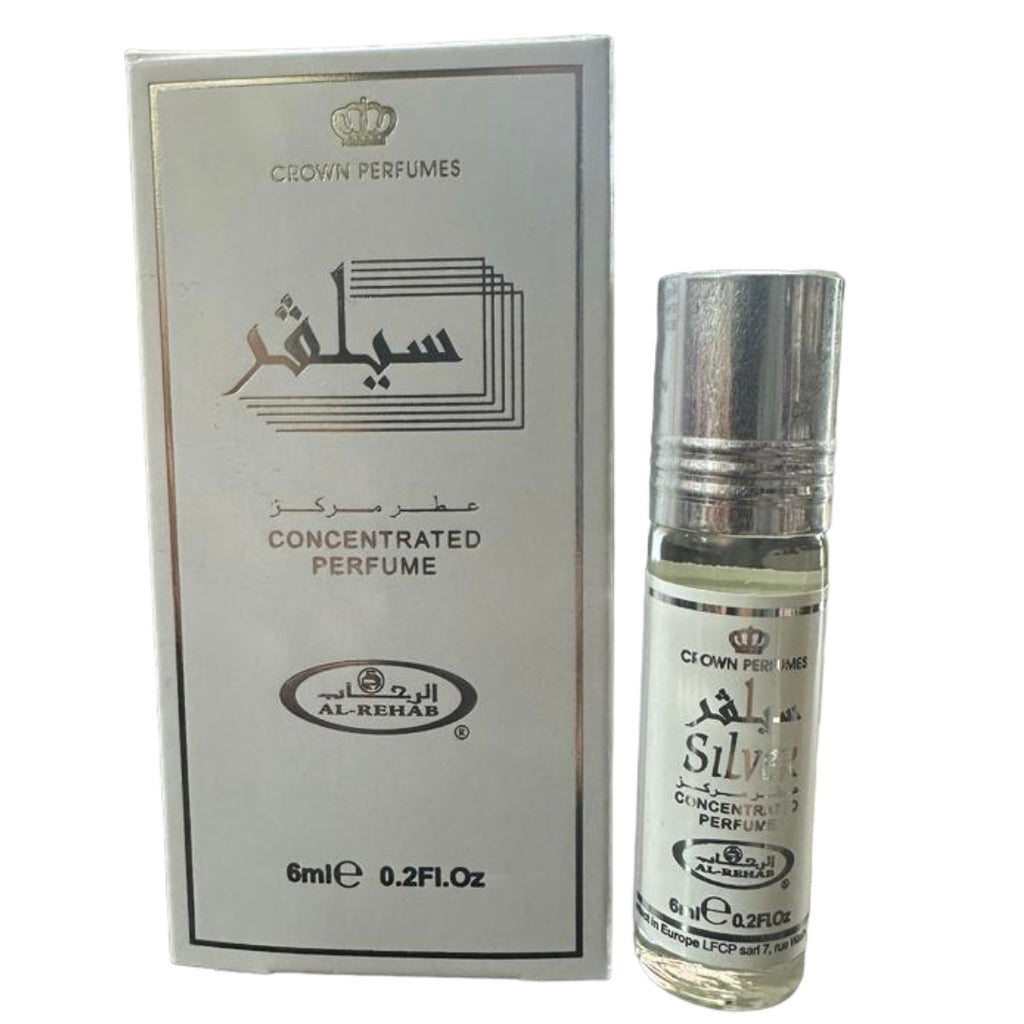 Al Rehab 6ml Roll On Perfume Oil - Silver