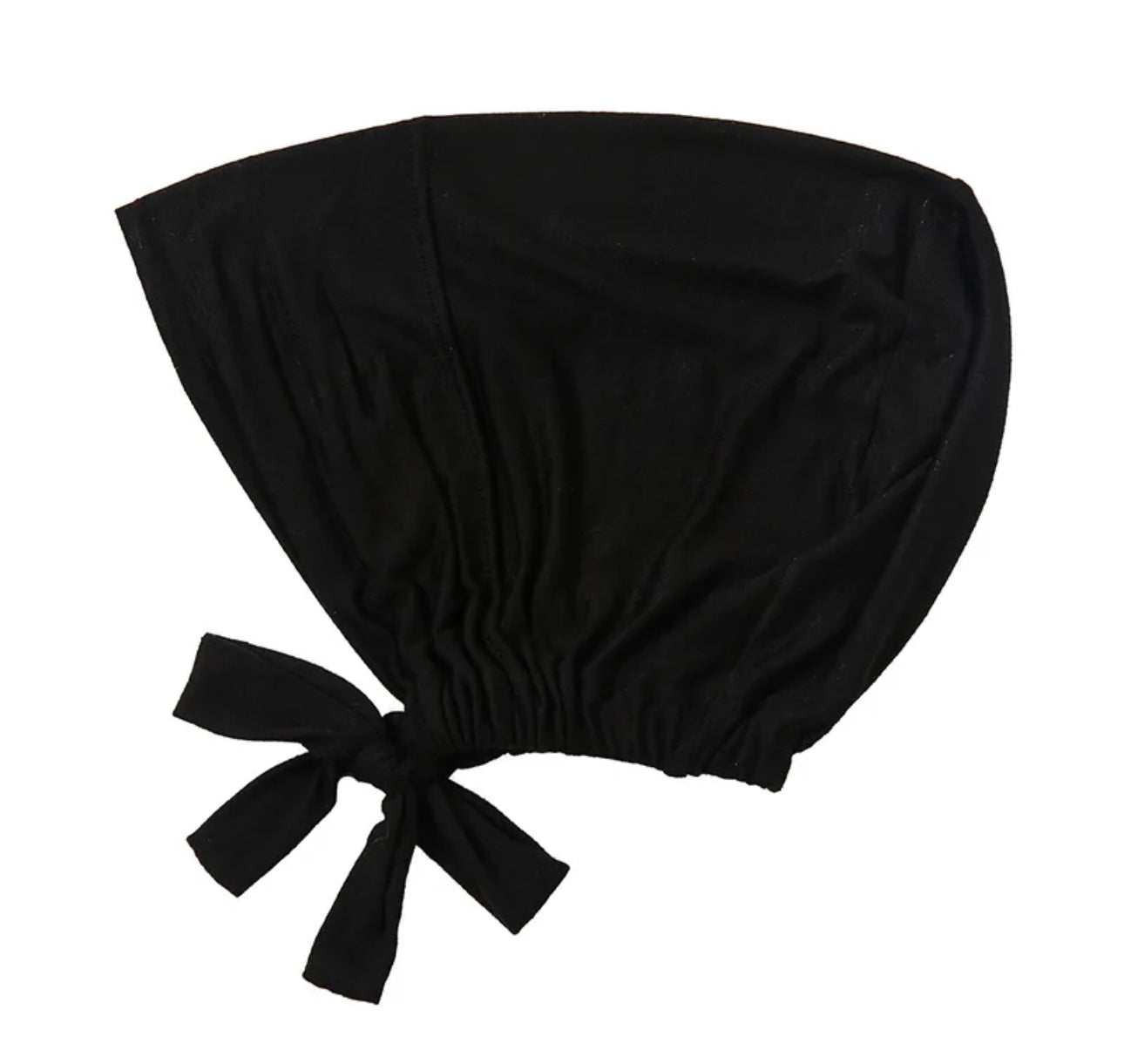 Full Tie-Back Hijab Undercap - Black