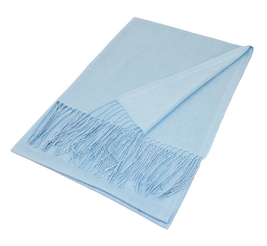 Solid Pashmina - Baby Blue