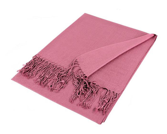 Solid Pashmina - Berry