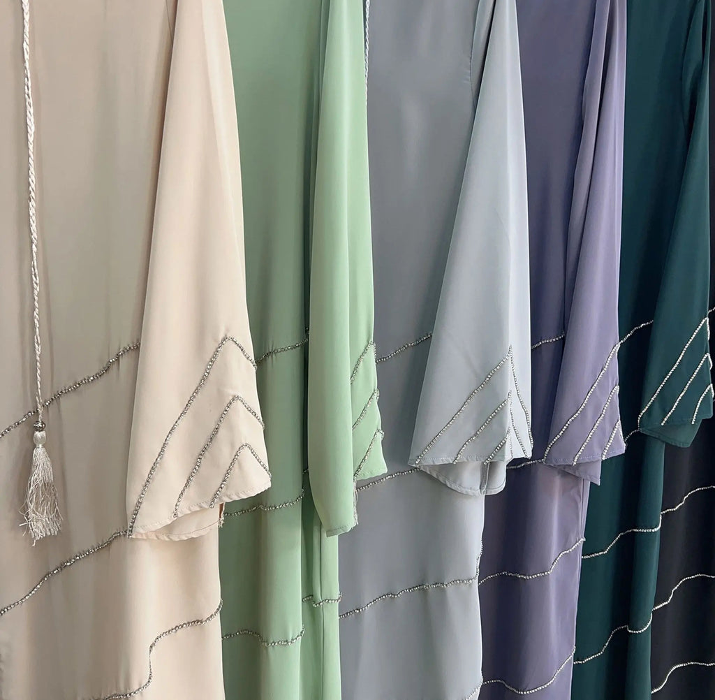 Rhinestone Abaya