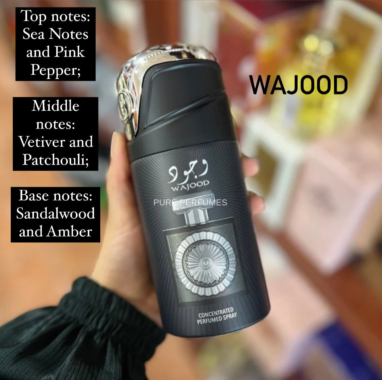 250ml Perfume Spray - Wajood