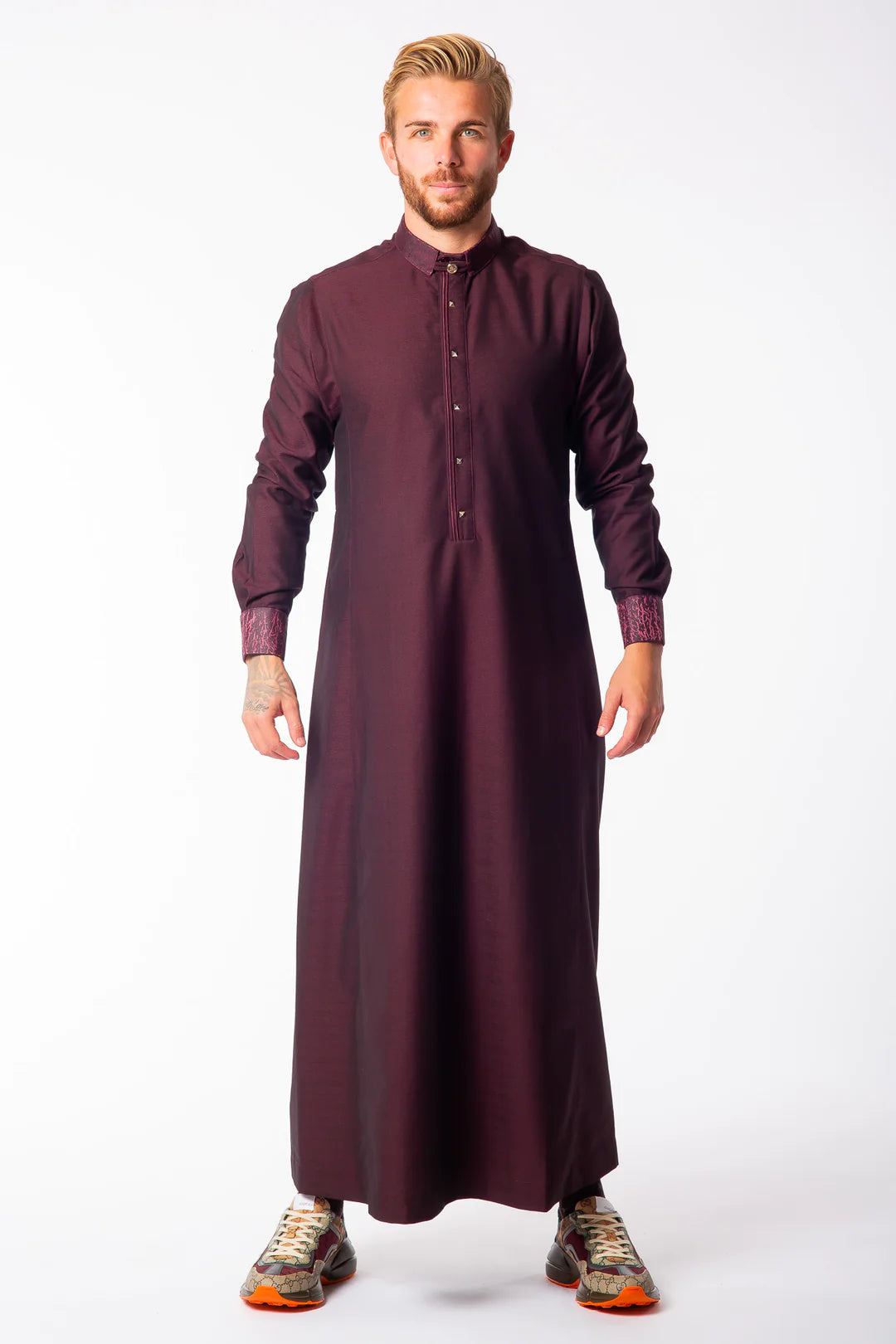 Mens Thobe AL AMEER - Burgundy