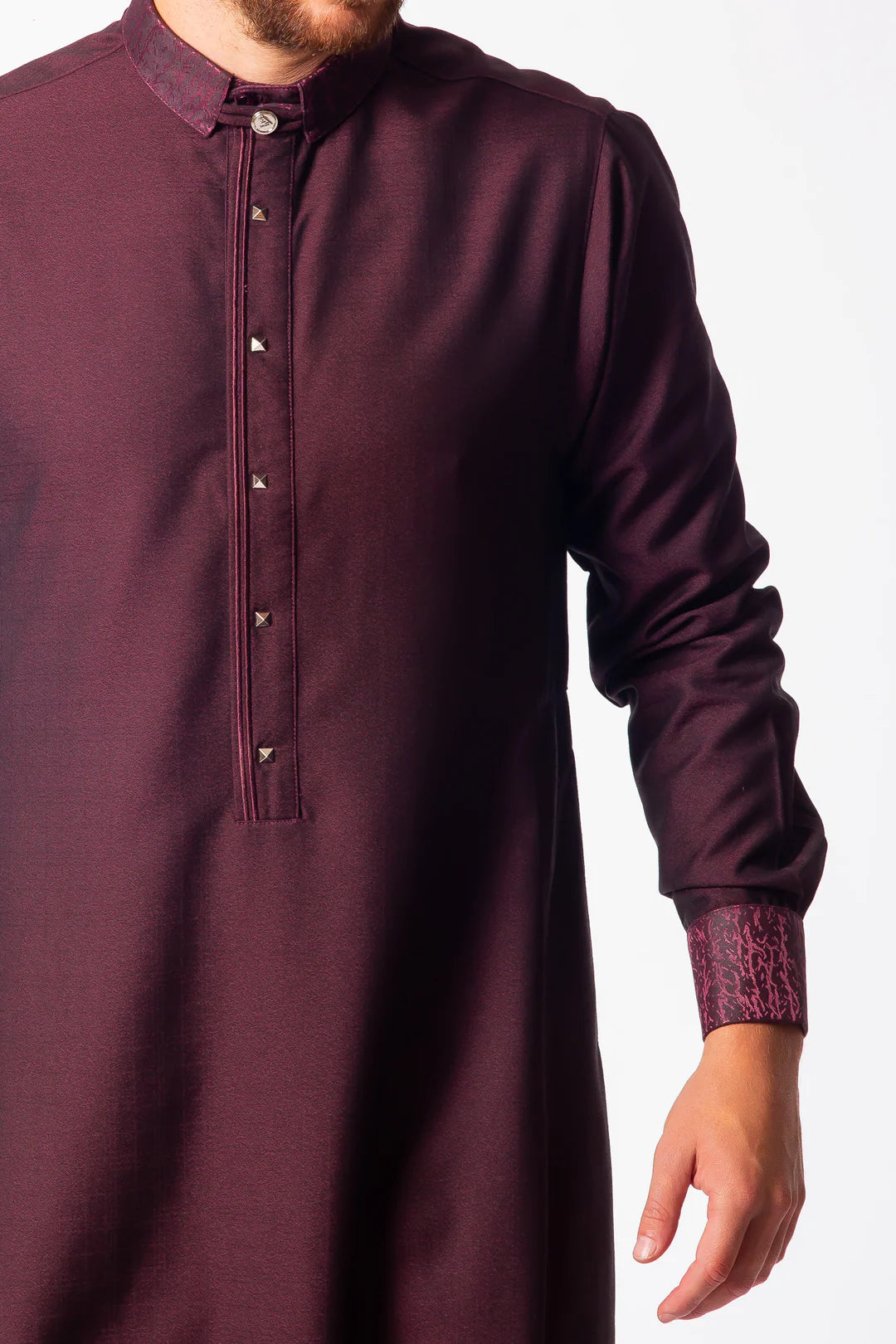 Mens Thobe AL AMEER - Burgundy