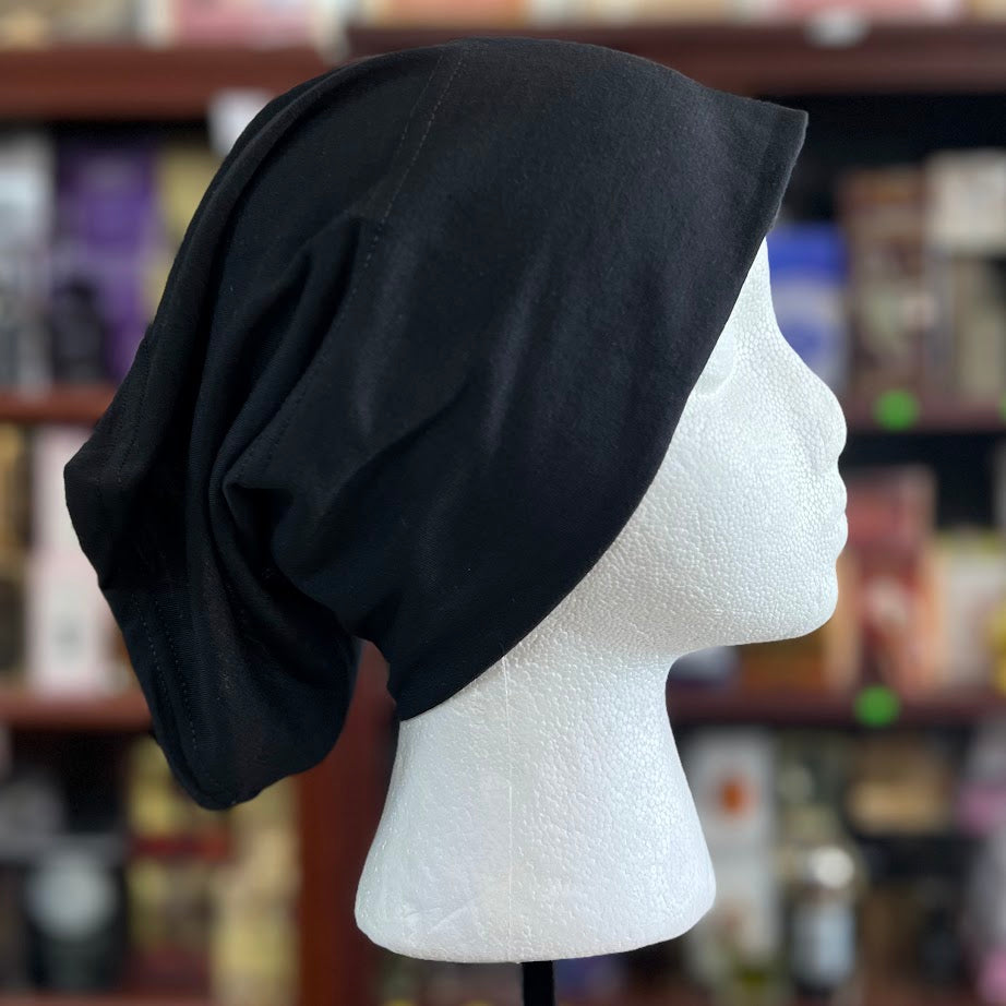 Cotton Undercap – Black | Hijab Inner Cap | Soft, Breathable & Non-Slip