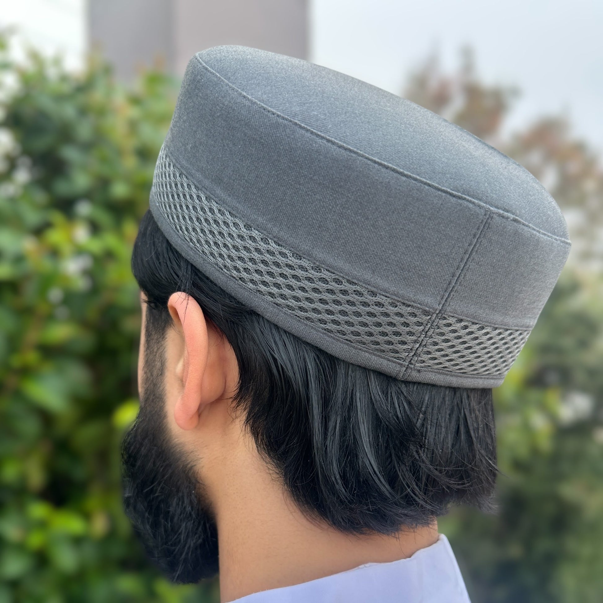 Men's Premium Kufi - Navy Blue Banner Cap