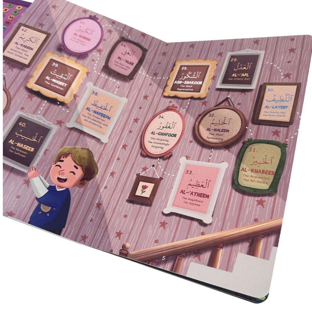 Let's Learn 99 Names of Allah Sound Book - Barakah Shops