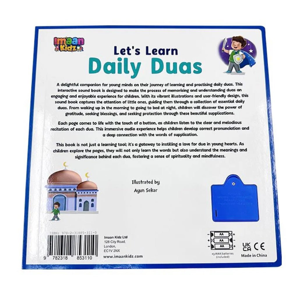 Let's Learn Daily Duas Sound Book - Barakah Shops