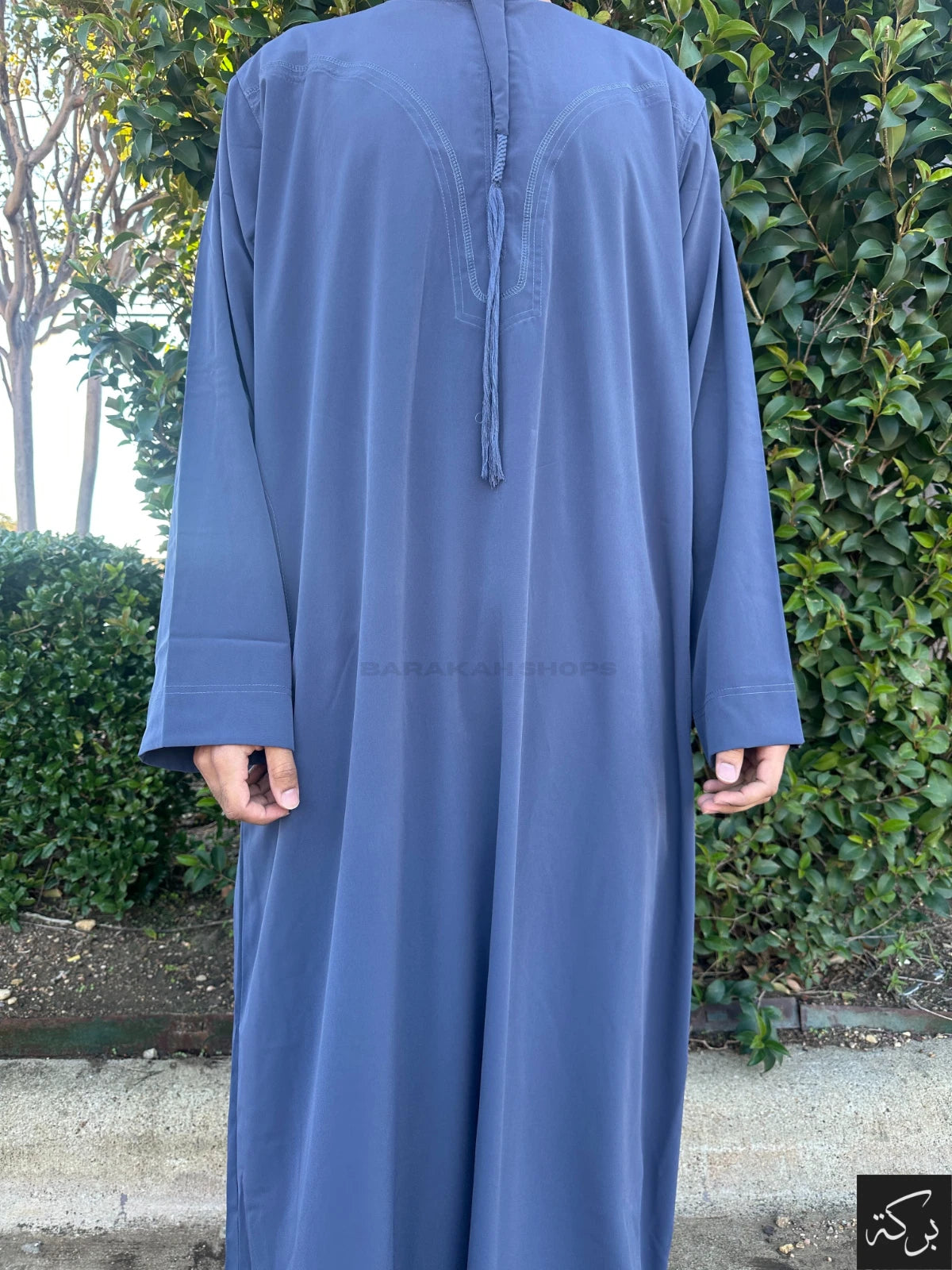 IKAF Men's Omani Thobe - Midnight Blue