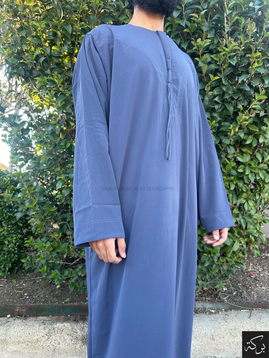 IKAF Men's Omani Thobe - Midnight Blue