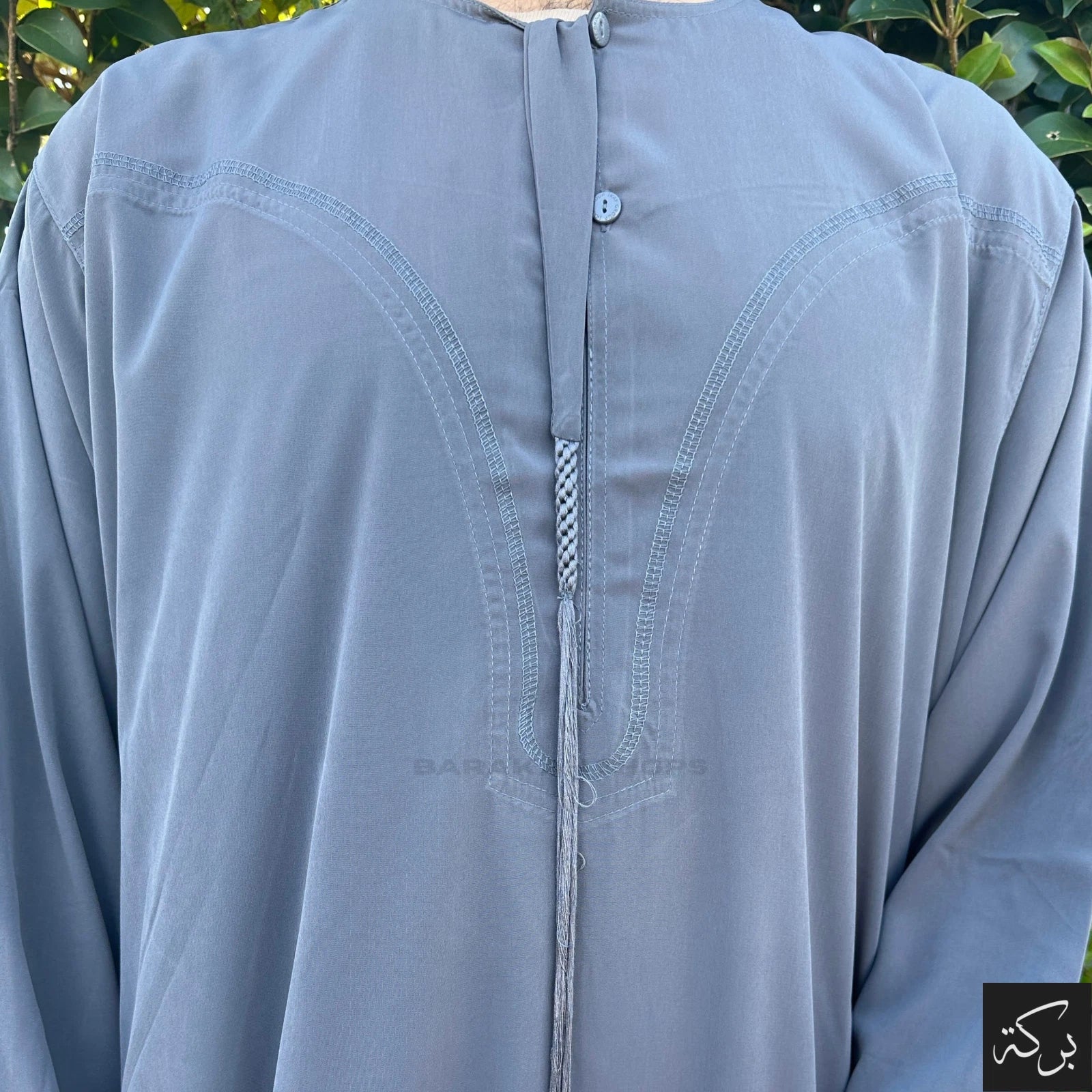 IKAF Men's Omani Thobe - Slate Gray