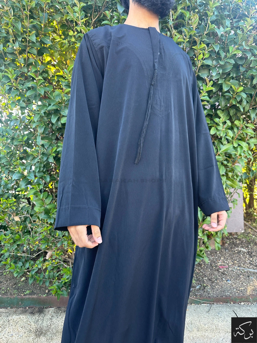 IKAF Men's Omani Thobe - Jet Black