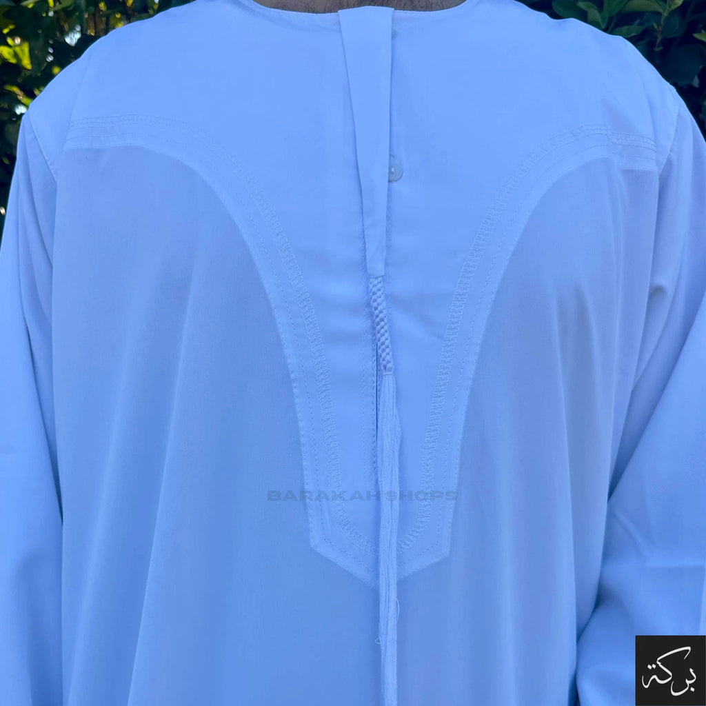 IKAF Men's Omani Thobe - Pure White