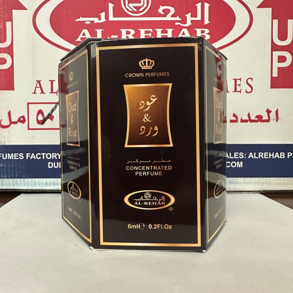 Al Rehab 6ml Roll On Perfume Oil - Oud & Rose