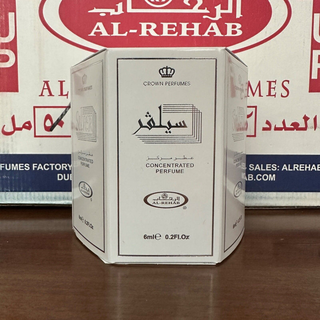 Al Rehab 6ml Roll On Perfume Oil - Silver