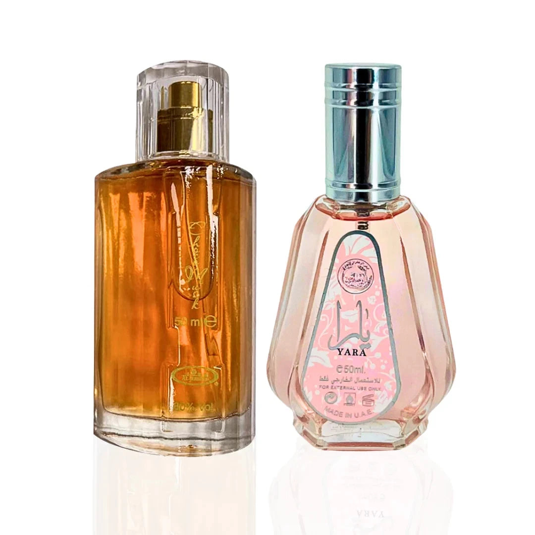 Choco Musk 50mL + Yara 50mL EDP Perfume Sprays Bundle
