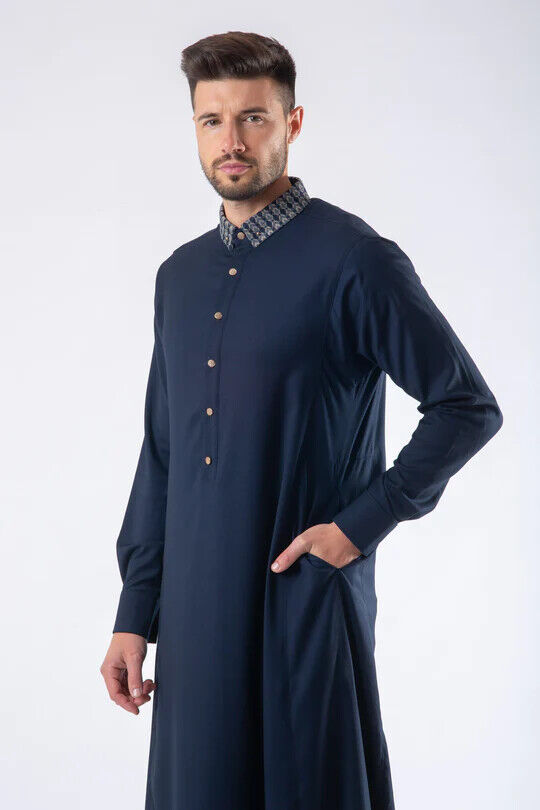 Mens Thobe AL AMEER - Navy Blue