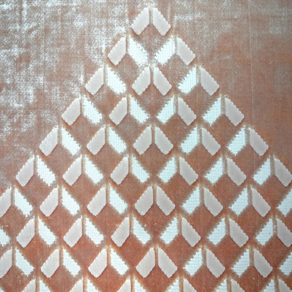 Velvet Prayer Rug - Peach/Orange
