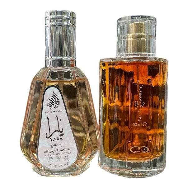 Choco Musk 50mL + Yara 50mL EDP Perfume Sprays Bundle