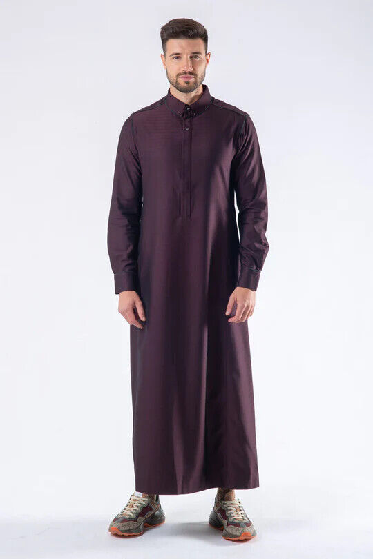 Mens Thobe AL AMEER - Burgundy