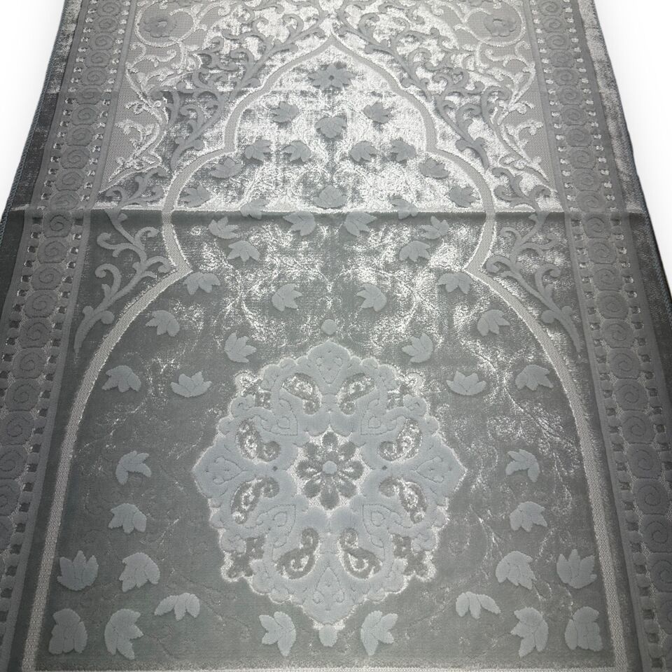Velvet Prayer Rug - Blue